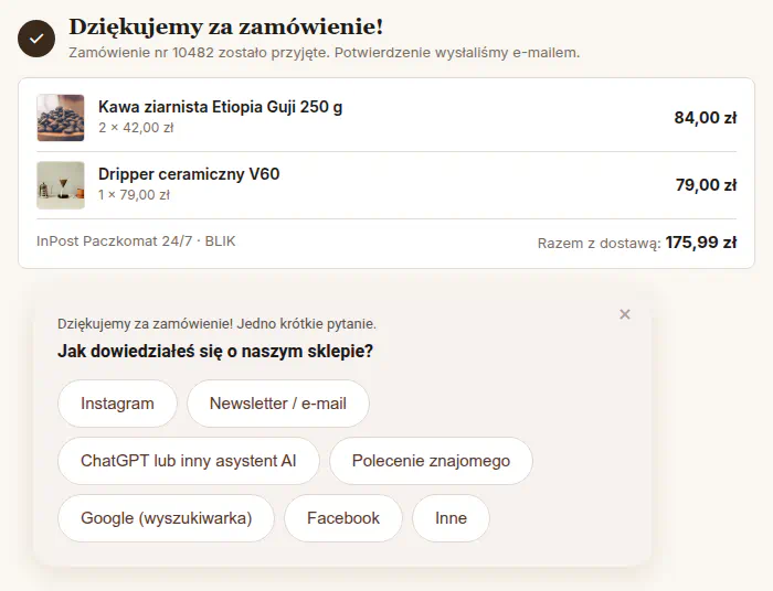 Miękka karta ankiety z dużymi zaokrąglonymi przyciskami odpowiedzi